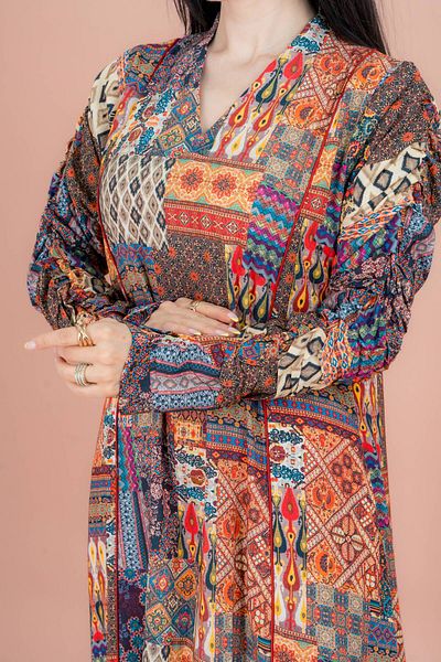 IKKXA Pattern Printed Modern Jalabiya