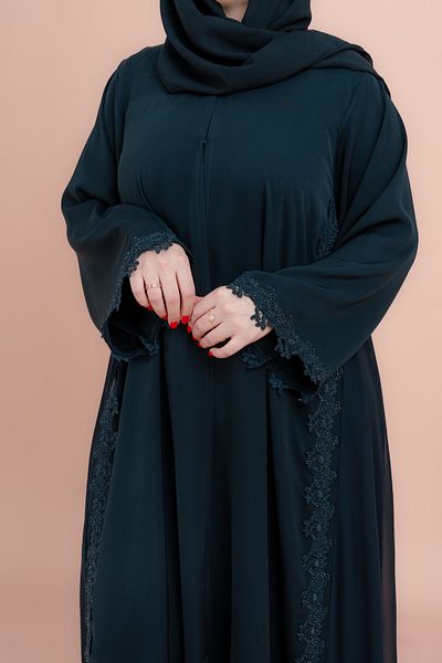 IKKXA Luxe Kulfa Embellished Abaya