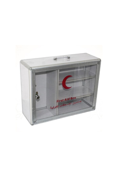 rexa صندوق إسعافات أولية شفاف وقابل للقفل