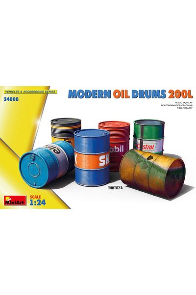 MiniArt 1:24 Modern Oil Barrels 200L