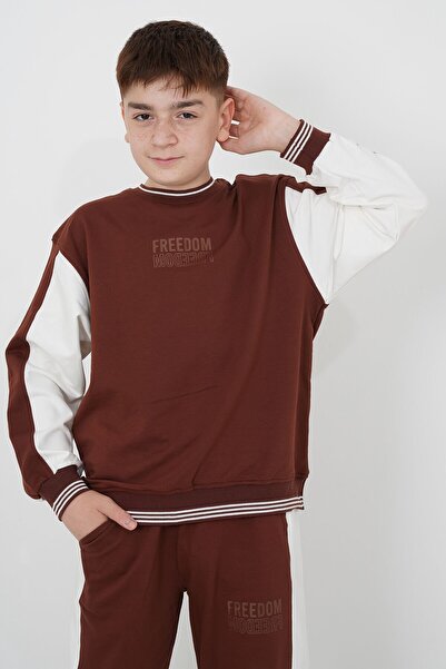 HayKids Σετ αγοριού με ριγέ γιακά ποδηλάτου από ύφασμα δύο κλωστών