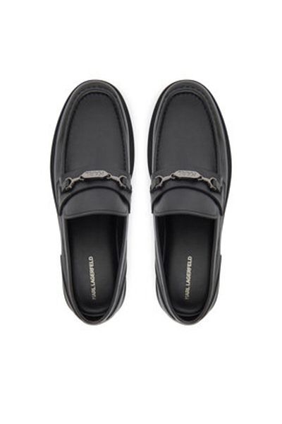 Karl Lagerfeld Men's Loafers black KARL LAGERFELD-KL12215 000 BLACK LTHR