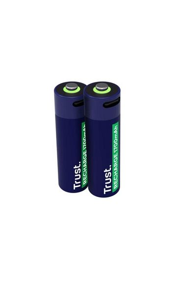 Trust Trust TR-25584 rechargeable batteries, AA, USB-C, 2 pieces (Blue)