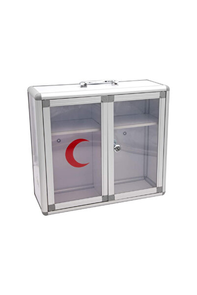 rexa صندوق إسعافات أولية شفاف وقابل للقفل