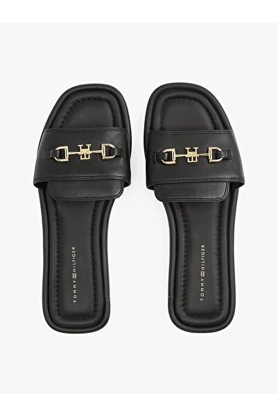 Tommy Hilfiger Women's Leather Horsebit Mule Sandals