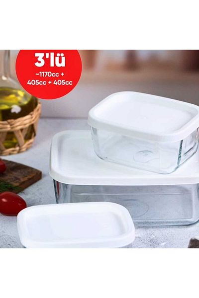 Mask Cube L a V 3-Piece Storage Container