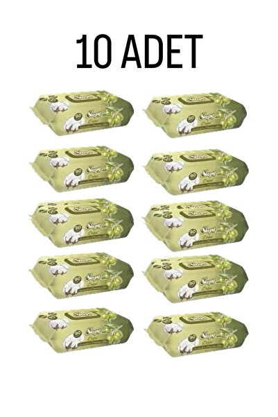 Sleepy Zeytinyağlı Islak Havlu 10 Paket 900Yaprak