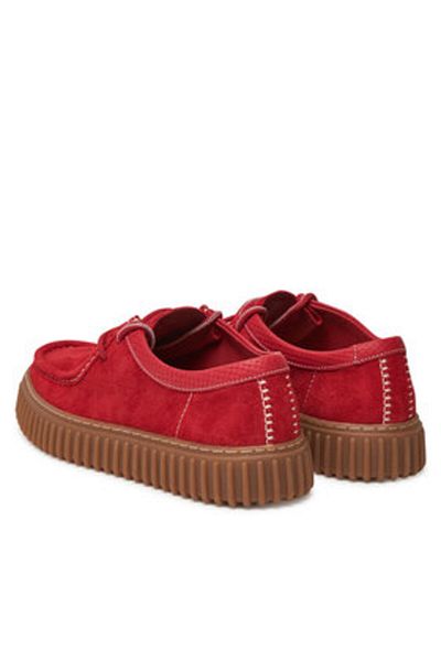 CLARKS Pantofi sport bărbați roșii CLARKS-26180908 205 RED SUEDE