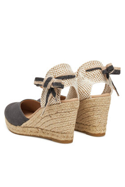 Genuins Espadrile negre pentru femei GENUINS-G105907 QUARTZ