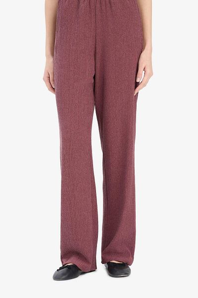DeFacto Wide Leg Flexible Waisted Wrinkle Wide Leg Pants F6291Ax25Sm