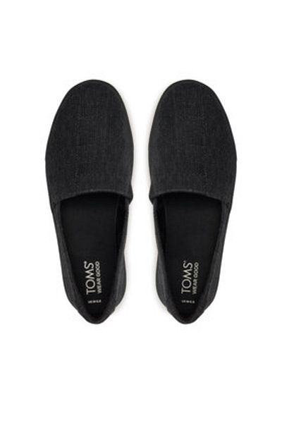 Toms Teniși negri pentru femei TOMS-10020648 001 BLK/BLK TWO TONE WM KASLIPON SNEAK BLACK