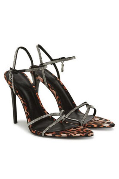 Steve Madden Women's Sandals brown STEVE MADDEN-SM11003660 732 LEOP SATIN