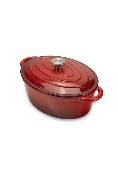 Hausberg Smaltovaný litinový hrnec s poklicí Hb-h750, objem 4,5 l, průměr 30x23 cm