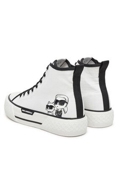 Karl Lagerfeld Women's Sneakers white KARL LAGERFELD-KL60654T 911 WHITE CANVAS