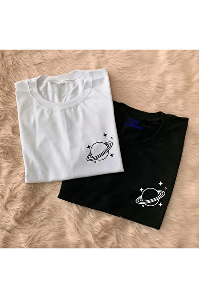 donamod مجموعة كبيرة الحجم للزوجين مع طباعة الكوكب