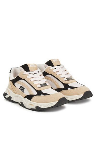 Steve Madden Teniși bej pentru femei STEVE MADDEN-SM19000129 IB1 IRISH / BLACK SILVER