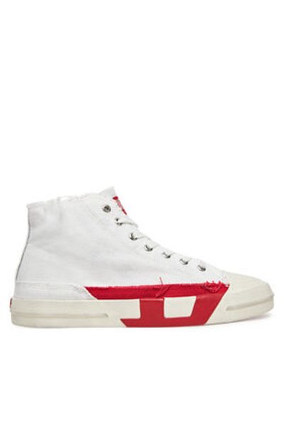 Diesel Men's Sneakers white DIESEL-Y03505P8114 HA690 BRIGHT WHITE/RACING RED