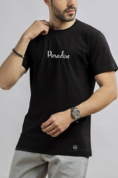 donamod تي شيرت كبير الحجم مطبوع عليه PARADISE