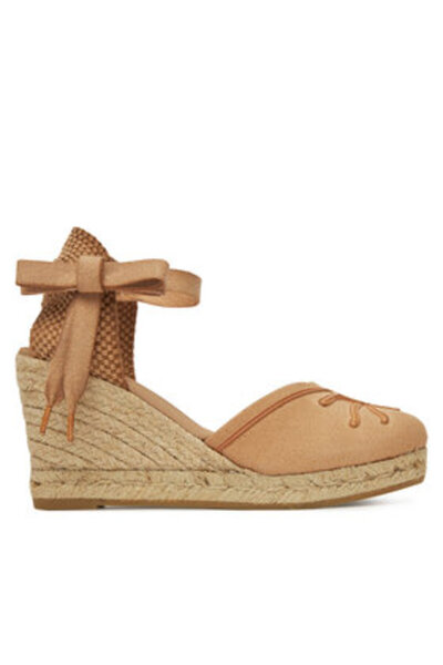 Genuins Espadrile bej pentru femei GENUINS-G106493 SAND