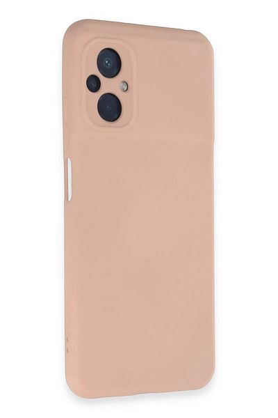 CepteToptan حافظة هاتف Xiaomi Poco M5 نانو من الداخل مخملية من السيليكون - بودرة - MKİ2674-6167