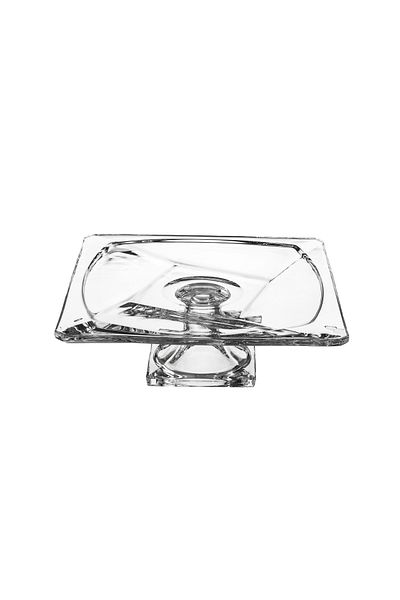DANIA GLASSWARE Glass serving dish with a clear, pure base, versatile for fruits, desserts, and chocolates