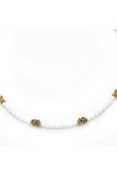 Mon Reve Opal Charm Moonstone Natural Stone Necklace