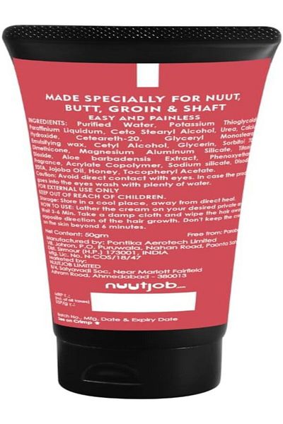 NUUT Nuutjob Intimate Hair Removal Cream for Men