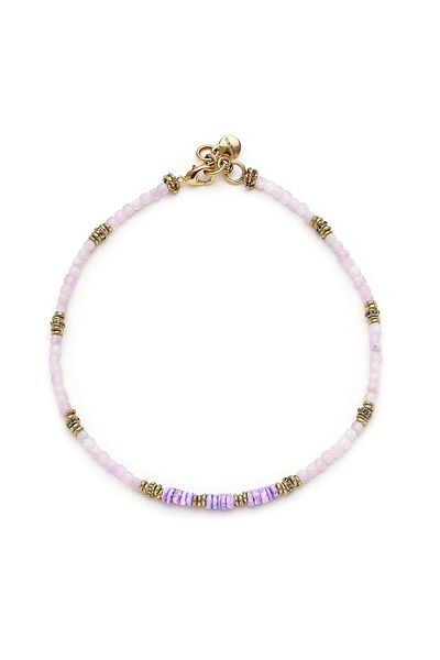 Mon Reve Desert Rose Seashell, Amethyst Natural Stone Necklace