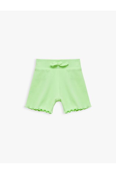 Koton Camisole Cotton Bow Mini Shorts