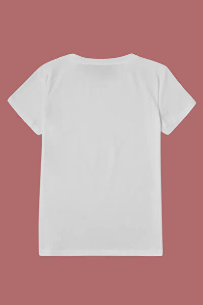 donamod Women's T-Shirt Color Butterfly Petal Print Short-Sleeved T-Shirt