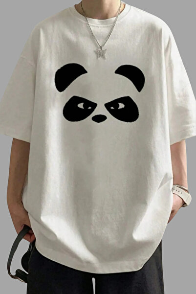 donamod تي شيرت بطبعة باندا للجنسين مقاس كبير
