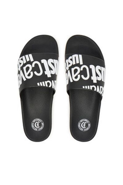 Just Cavalli Men's Flip-flops black JUST CAVALLI-78QA3SZ1 ZS785 L01 899 BLACK+003 WHITE