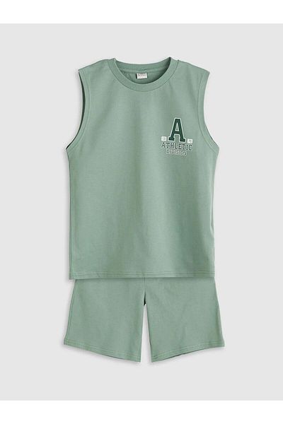 LC Waikiki Lcw Kids Crew Neck Boys Tank Top and Shorts (S5)