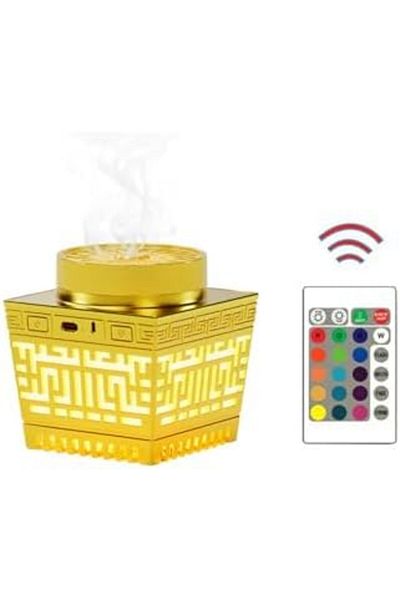 Generic Smart Incense Burner – Electric Oud Burner with Quran Speaker, LED Light, Bluetooth, App & Remote