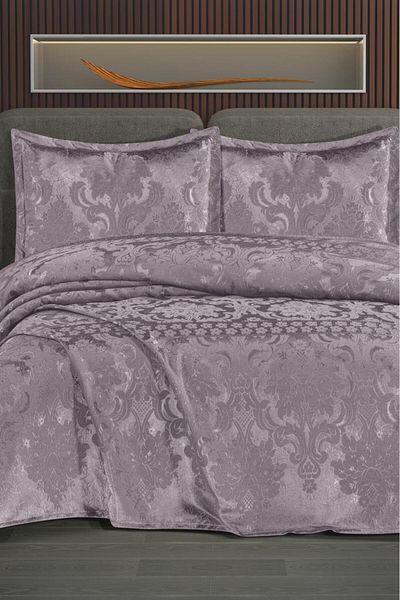 Çeyiz Diyarı Chenille Double Bedspread 240X260 cm Lilac