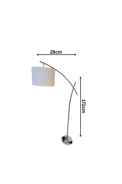 Ebticar Floor lamp with elegant design, silver color