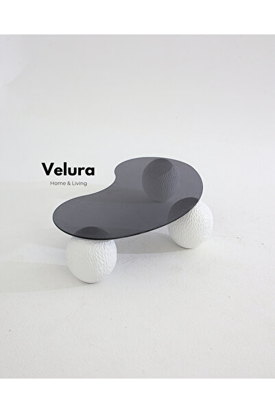 Velura Home & Living Modern Orta Sehpa & Küre Sehpa & Top Sehpa & Füme Fasuly...