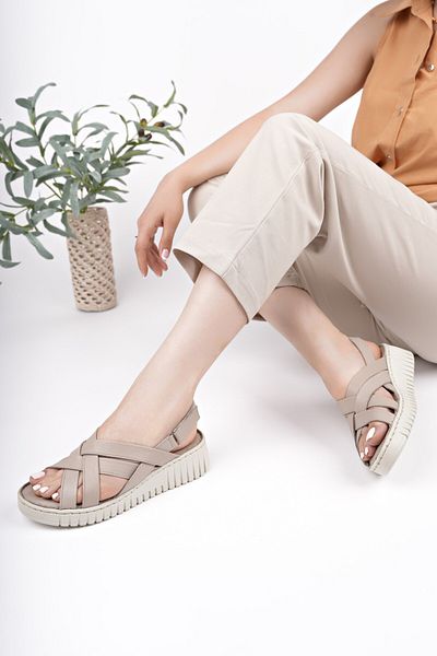 Diego Carlotti Genuine Leather Women's Daily Sandals Dd9747