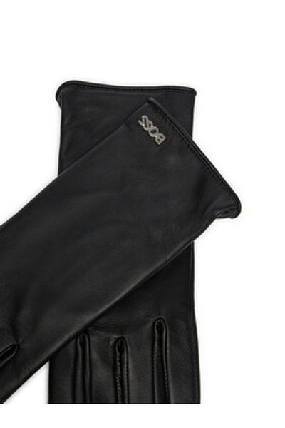 BOSS Mănuși de damă negre pentru femei HUGO BOSS-50526613 GUEEN-ME 10265319 01 001