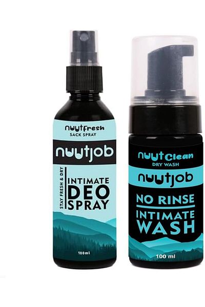 NUUT Nuutjob Men Intimate Grooming & Hygiene Combo pack