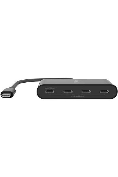 Belkin 4-Port USB Hub – High-Speed USB 2.0/3.0 Splitter for Laptop, PC, and Accessories