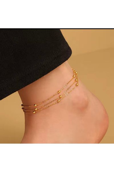 derokas 316 L Tarnish-Free Steel Stylish Elegant Anklet