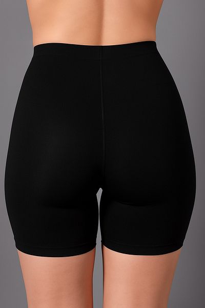 REYNEV Recovery High Waist Black Color Corset Shorts
