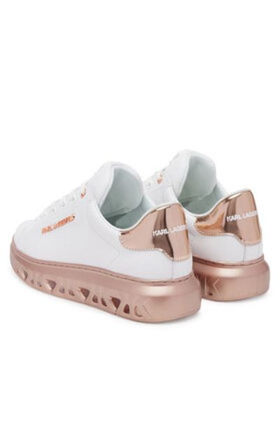 Karl Lagerfeld Women's Sneakers white KARL LAGERFELD-KL64519A 01P WHITE LTHR W/PINK