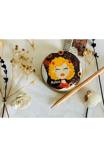 J&M jaco&Me Leo 2 # Patterned Metal Box # Soap Box # Keychain Box # Candle Box # Small Jewelry Box