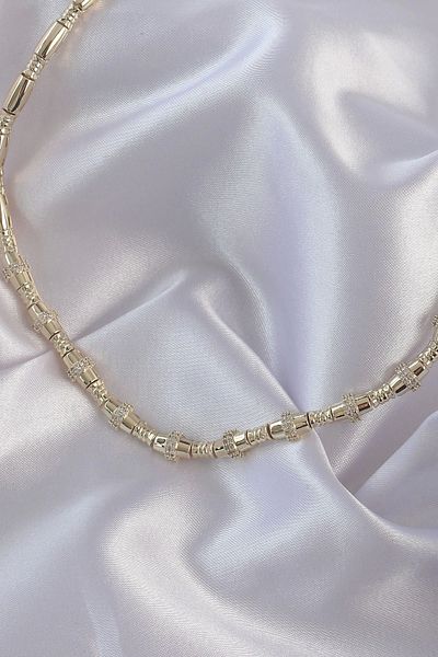 REBORN DESIGN Vip Series Brass Gold Color Zircon Stone Detailed Serenay Necklace