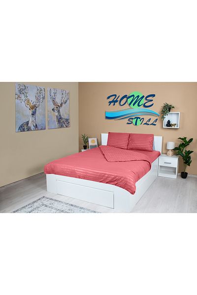 Home Still Microsatin Damask Linen 1 Person, Roz Pudra