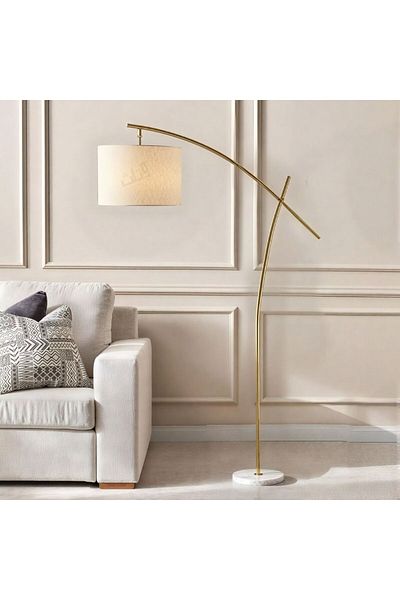Ebticar Floor lamp with elegant design, golden color