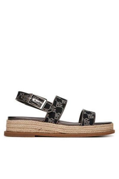 Dkny Espadrile negre pentru femei DKNY-K1598945 BNI BLK/NICKEL