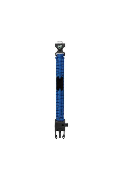 dalimag Bratara de supravietuire in aer liber, tip army, 5 in 1, paracord, busola , fluier, cutit, cremene,